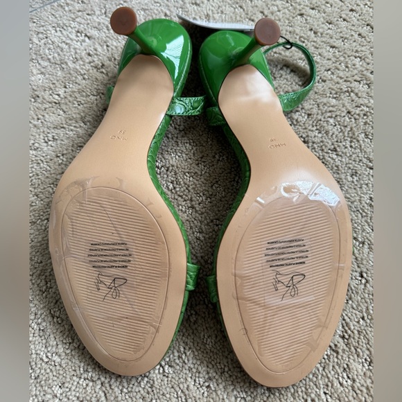NWT Mango Green crocodile heels - Picture 3 of 3